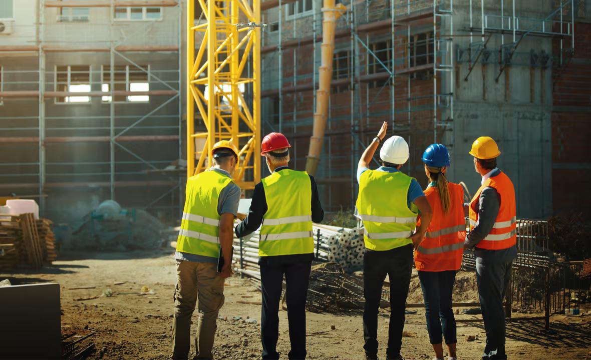 Équipe de chantier en dossard